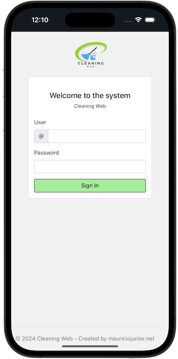Cleaning Web App